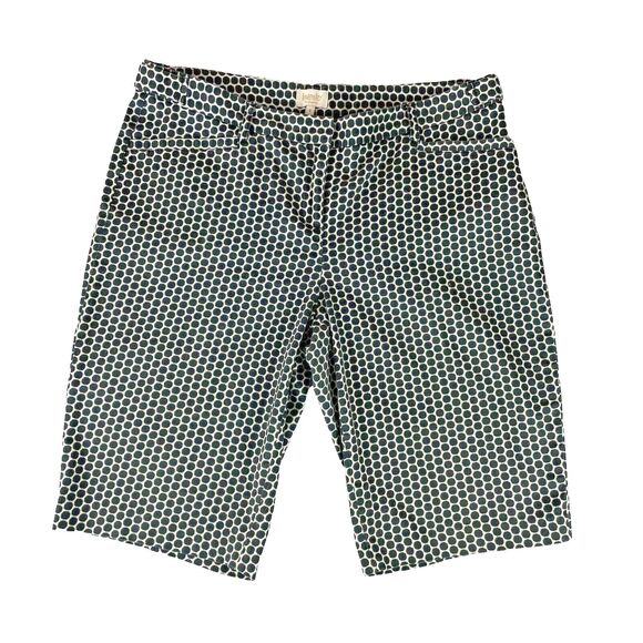 Laundry by Shelli Segal Pants - LAUNDRY Shelli Segal Bermuda Shorts Women's Size 8 Black / White Circles Stretch